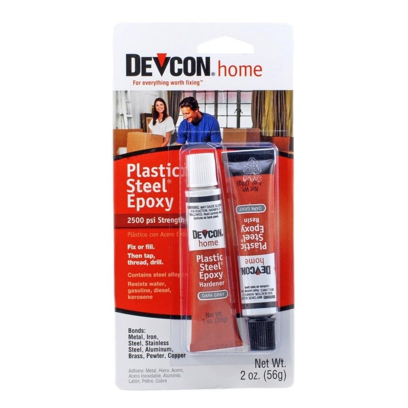 Devcon 52345 Plastic Steel Epoxy - 1 oz. 2-Part Tube - Image 1